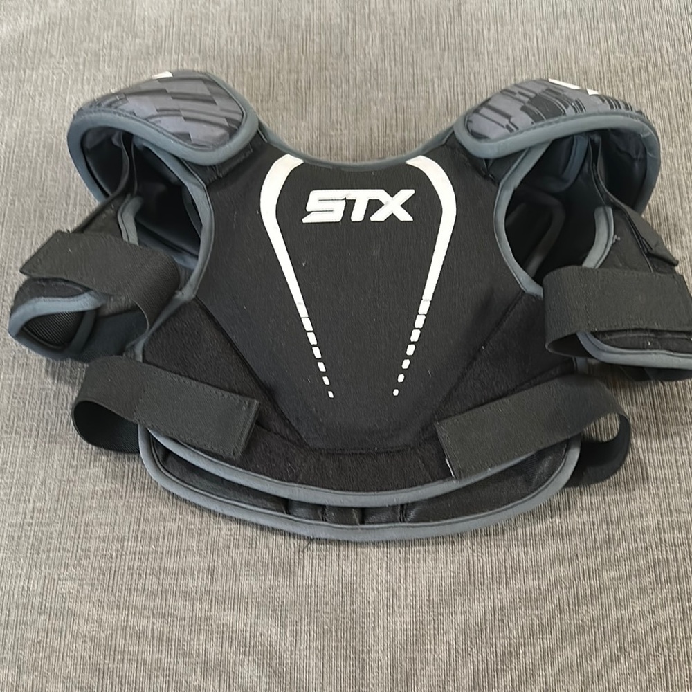 STX Stallion 75 Black and Gray Shoulder Pads
